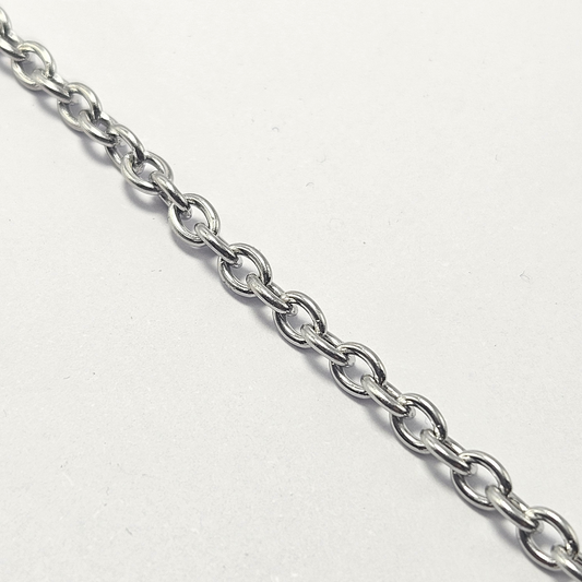 Filigrane Halskette mit T-Verschluss/Edelstahl