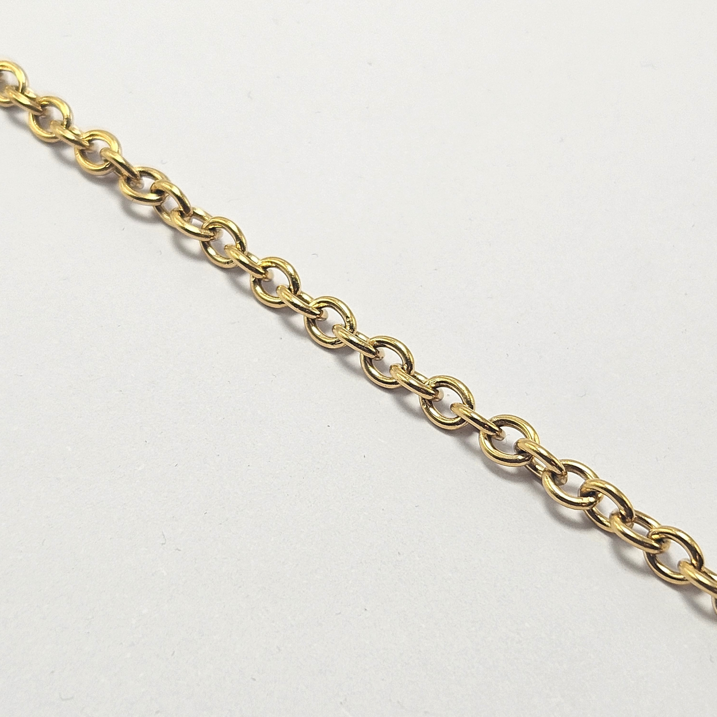 Filigrane Fußkettchen PVD Goldbeschichtet