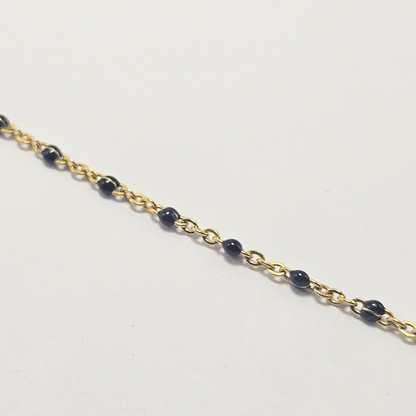 Filigrane Fußkettchen PVD Goldbeschichtet