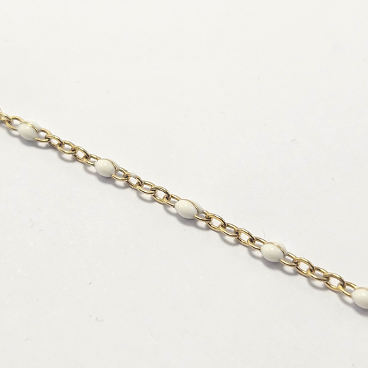 Filigrane Fußkettchen PVD Goldbeschichtet