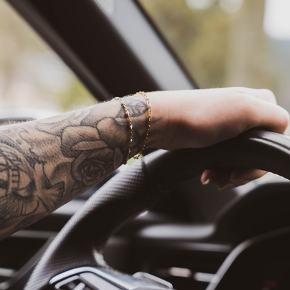 Filigrane Armkettchen /PVD Goldbeschichtet