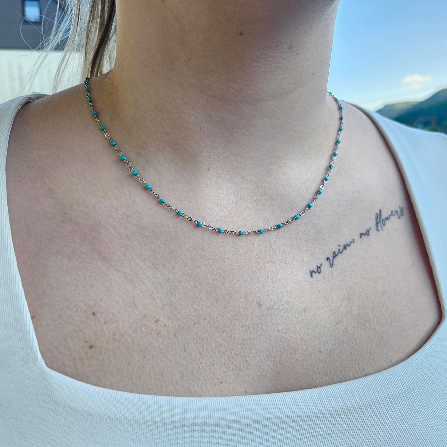 Filigrane Halskette/Edelstahl